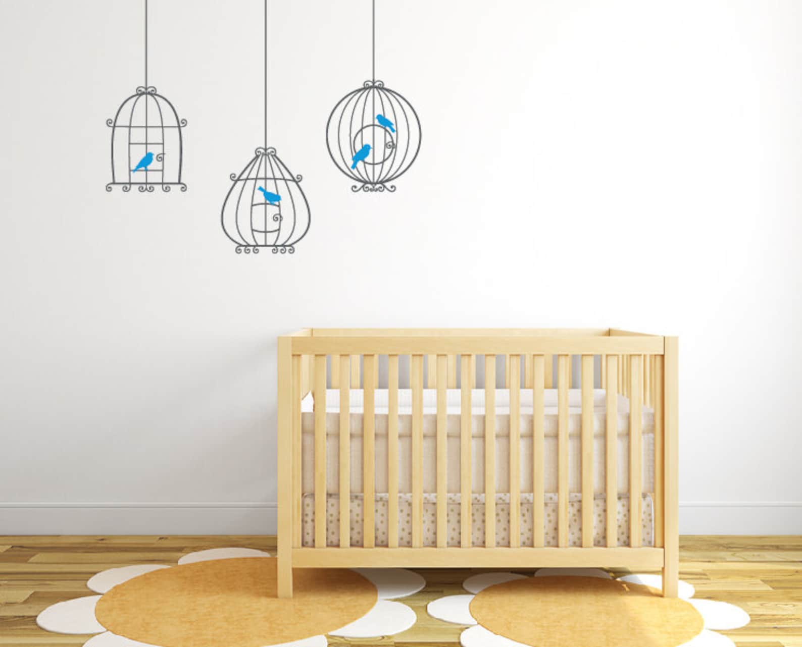 Bird Cage Wall Decal Nursery Wall Sticker DB315 Etsy