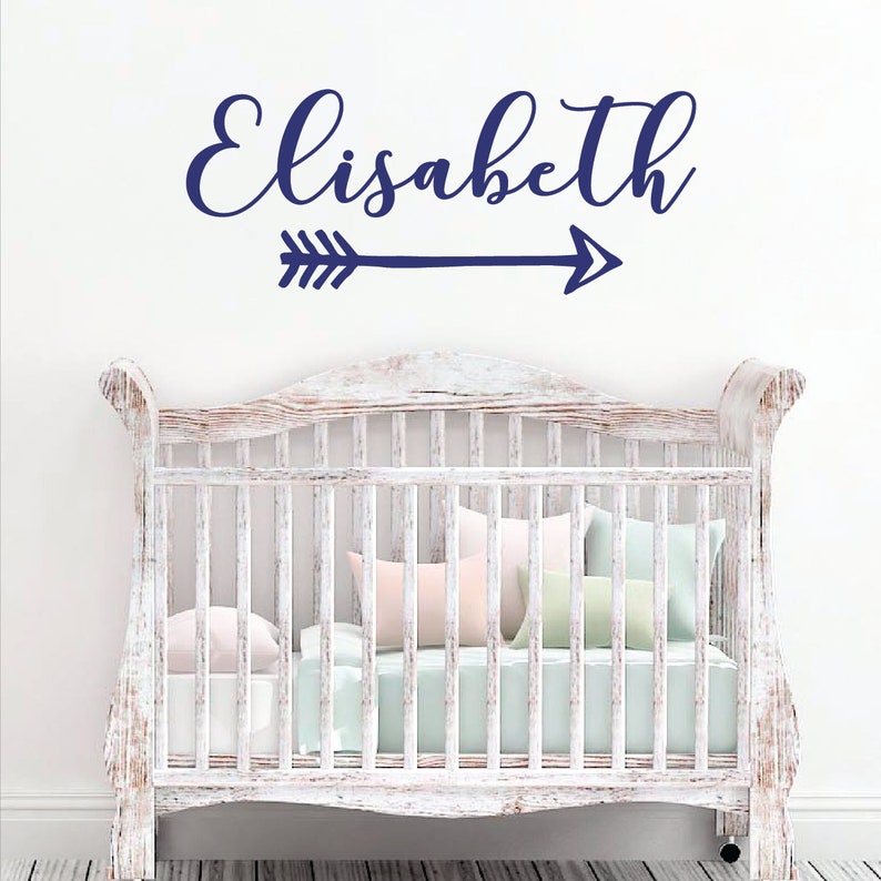 Personalized Wall Sticker Arrow Sticker Decal Girl Wall Etsy