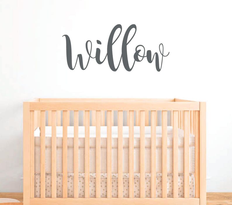 Nursery Wall Decal Baby Name Wall Decals Girls Wall Decals Etsy