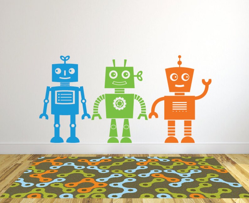 Наклейки роботов на стену. Наклейки роботов на стену. Фотообои робот. Картинка роботы стена. Наклейки роботов на стену.