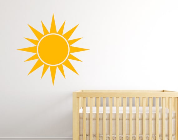Sun Wall Decal Sunshine Nursery Vinyl - Sun Wall Decal Nursery Sun Wall Decal Sunshine Nursery Vinyl - Sun Wall Decal Nursery