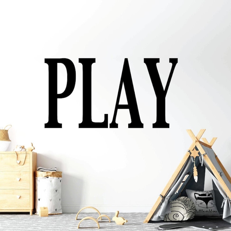 Wall Letters Playroom Wall Decals Large Wall Letters for Etsy