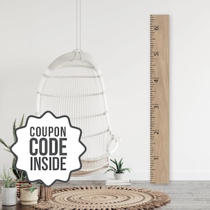 Sticker liniaal groeimeter voor doe-het-zelf houten meetstok, sticker hoogtetabel kinderen, muurdecoratie speelkamer, vinylsticker kinderen meten