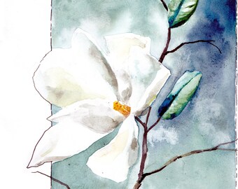 Decoración de pared - Magnolia de Virginia original