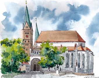 Arte de la catedral de Augsburgo, Alemania