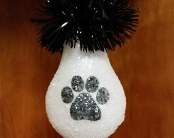 Dog Ornament, Dog Paw Ornament, Pet Paw, New Pet Ornament, Dog Gift, Personalized Dog Ornament, Cat Paw, Pet Loss Gift, New Dog Gift, Pet