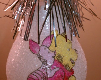 Winnie the Pooh & Piglet keepsake light bulb ornament