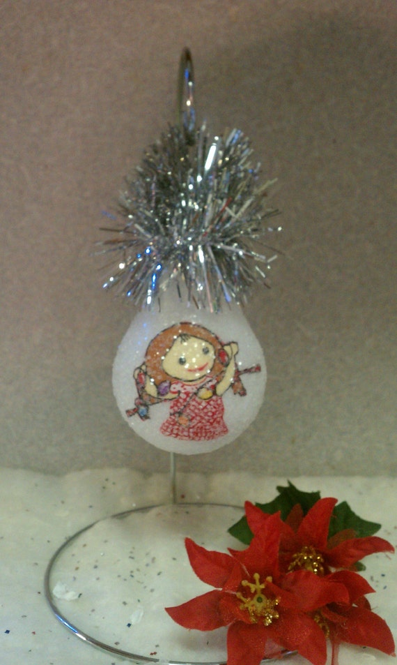 Sally Island Of Misfit Toys Handmade Light Bulb Ornament Etsy