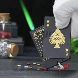 Encendedor personalizado con forma de as de espadas: encendedor personalizable, regalo perfecto para Halloween, Navidad y papá