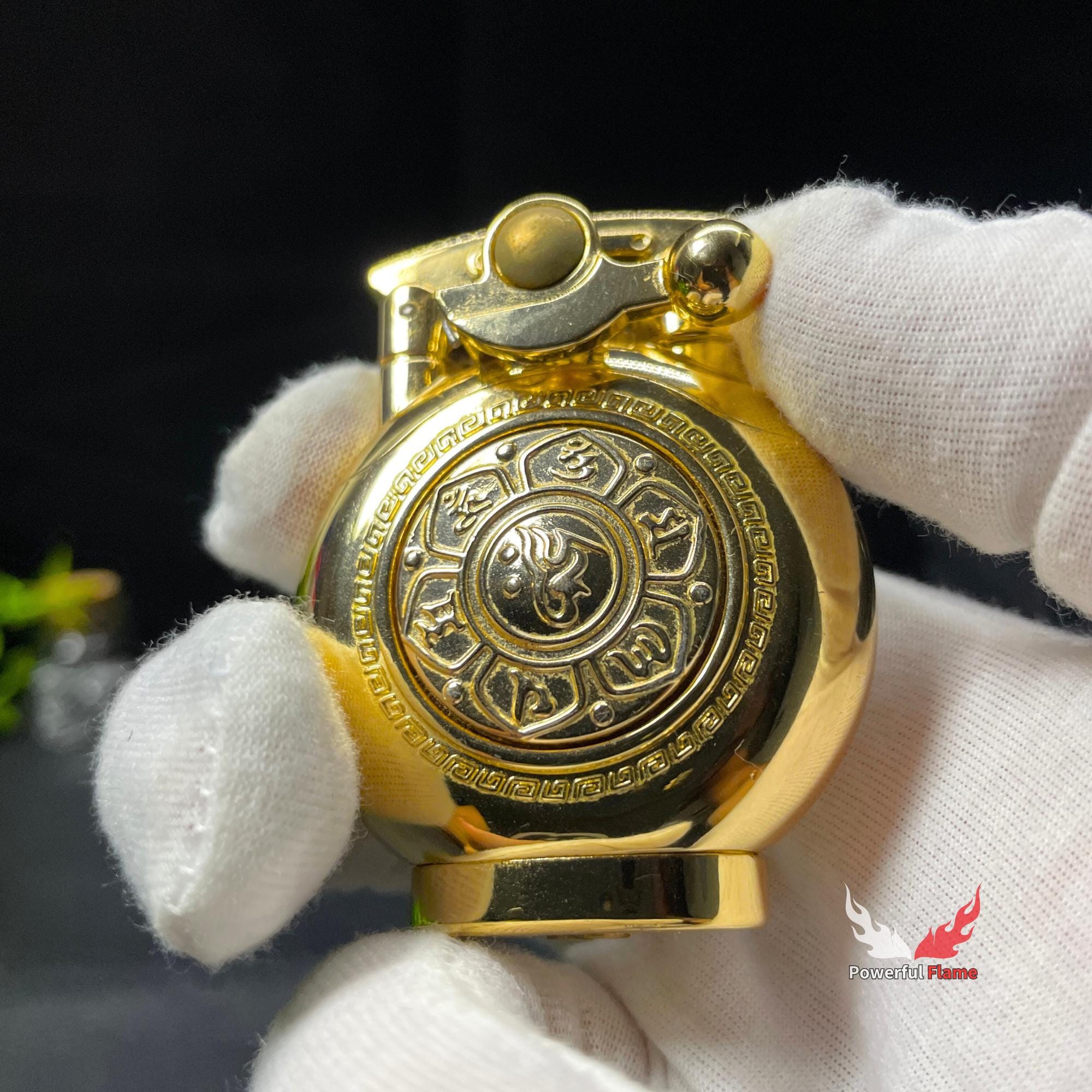 Retro Vintage Metalen Benzine Aansteker - Winddicht Jet Model voor Mannen, Kerosine Sigaretten 6