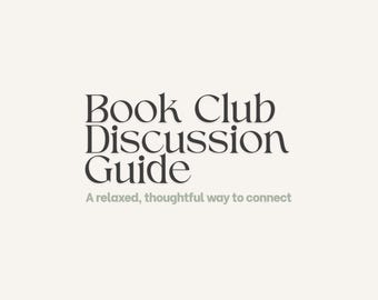 Book Club Discussion Guide Printable | Thoughtful Questions (Instant Download PDF)