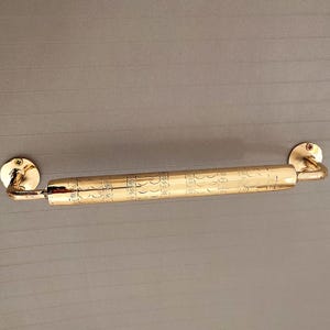 Brass Towel Bar – Wall-Mounted Bathroom Holder, Polished Gold Finish