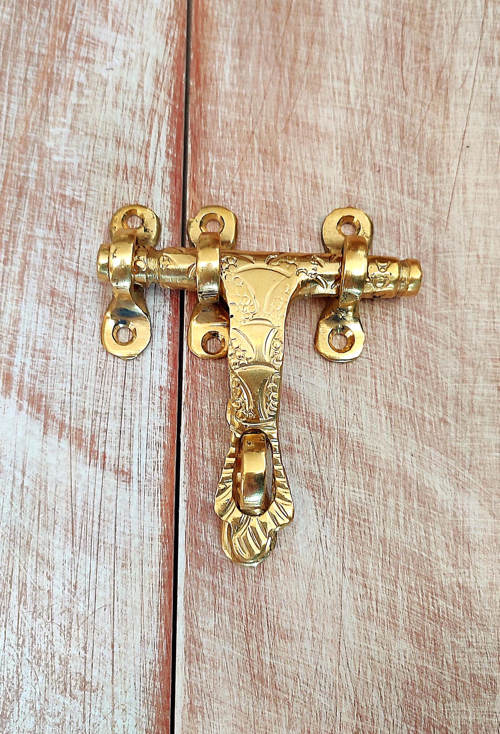 アンティーク 飾り棚 真鍮 鍵付き