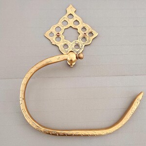 Porta asciugamani inciso in stile marocchino per la parete del bagno - Porta asciugamani da cucina.
