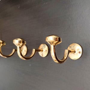 Handcrafted Solid Brass Coat Hooks: Moroccan-Inspired Wall Decor