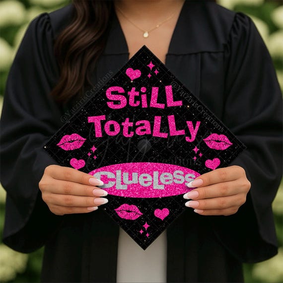 Still Totally Clueless Printed Graduation Cap Topper, Y2K  display picture 1