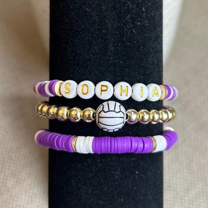 GameDay Sports Volleyball Stack Bracelet