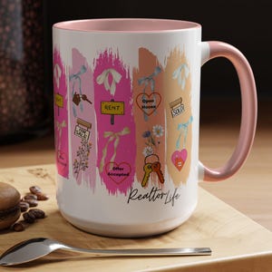 Real Estate Coffee Mug, Brushstrokes Coffee Cup, Perfect for Homeowners, Realtors, or Housewarming Gifts, Sold & For Sale Designs