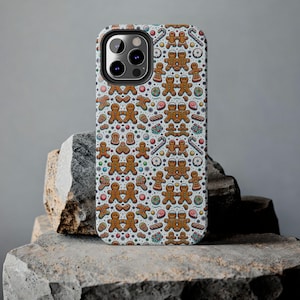 Christmas Gingerbread Phone Case: Festive Beige iPhone Snap Case