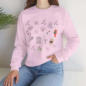 RN Crewneck Sweatshirt: Nursing Grad Gift, Soft Cotton Blend