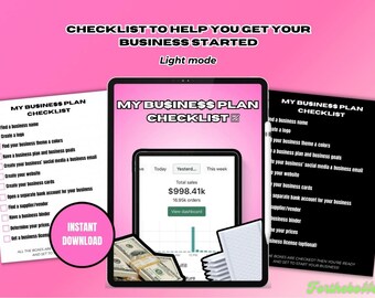 Business Plan Checklist: Launch Your Business Light Mode