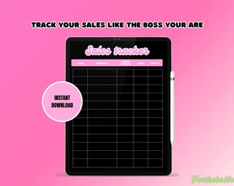 Business Sales Tracker Dark Mode