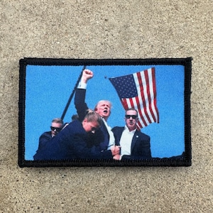 Trump Patch Fighting Fist Make America Great Again