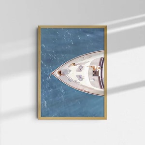 Luxury Yacht Print, Photography Prints, Luxuriy Boat Print, Designer Art, Sailing in Summer Poster, Wall Art Decor, Wall Decor Print