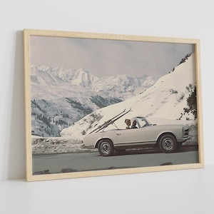 Vintage, Retro, Luxury, Fashion Ski Photo Print, Wall Art, Ski Poster, House Wall Decor, Ski Home Decor, Winter Wall Decor, vintage Poster