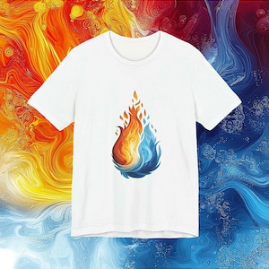 Fire Water Flame Unisex T-shirt - Etsy