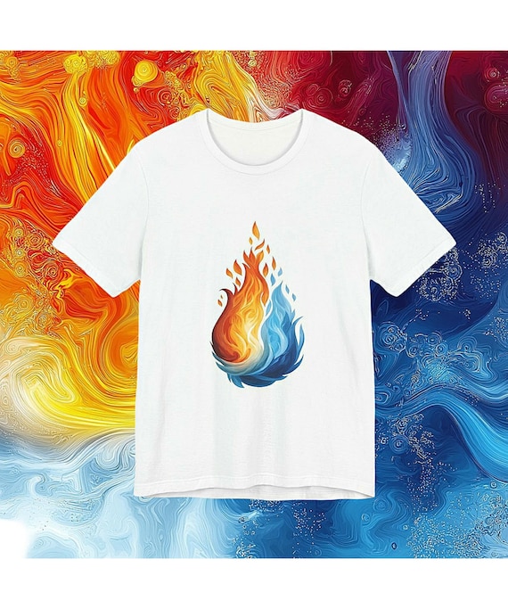 Fire Water Flame Unisex T-shirt - Etsy