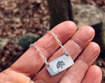 Tree Necklace in sterling silver, tree of life