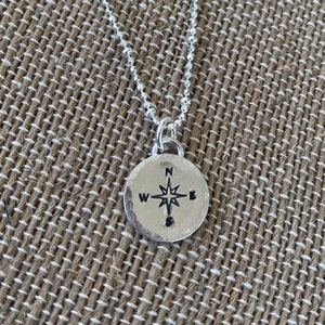 Compass Necklace , Not all who wander are lost image 4