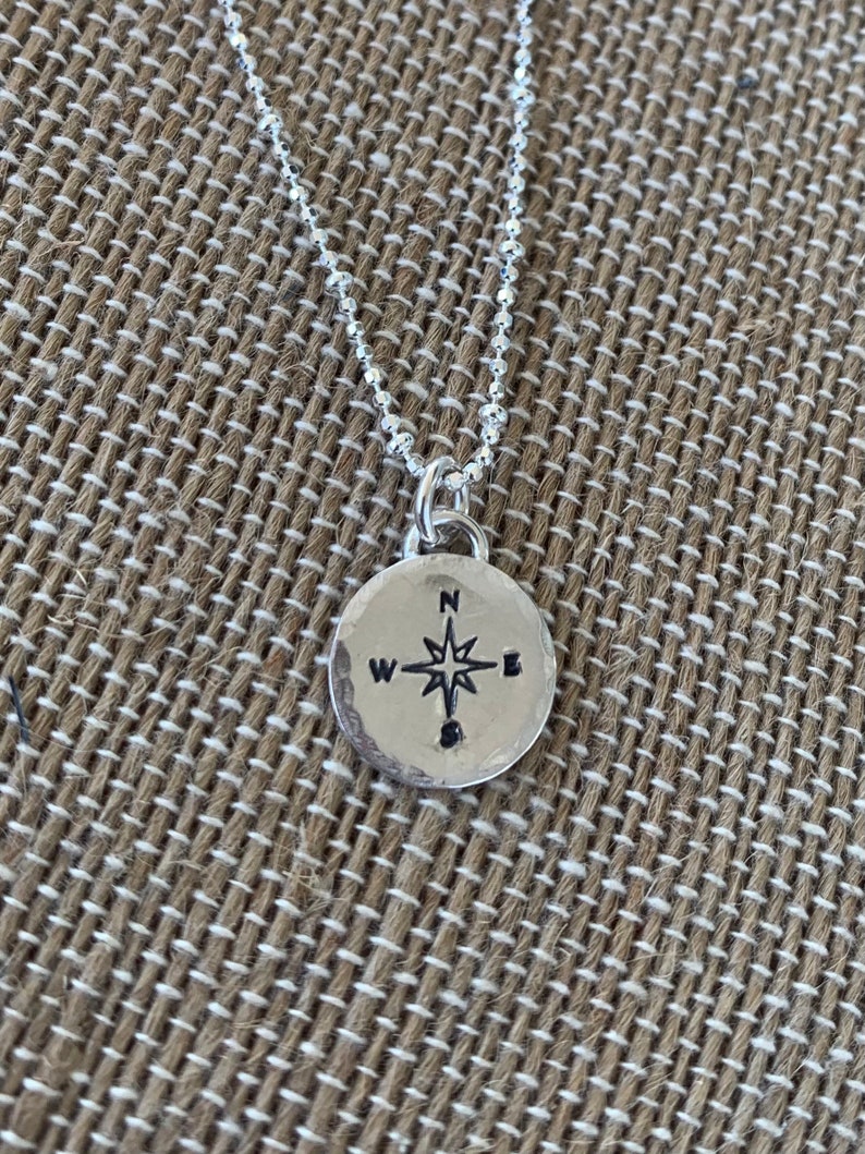 Compass Necklace , Not all who wander are lost image 4
