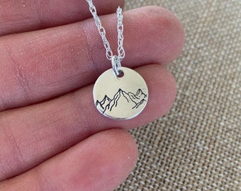 Mountain Necklace in Sterling Silver
