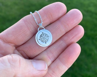 Compass Jewelry, Compass Necklace, Graduation Gift, Hiker Gift