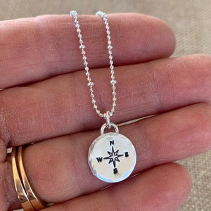 Compass Necklace , Not all who wander are lost image 3