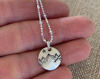 Mountain Ridge Starry Night Necklace