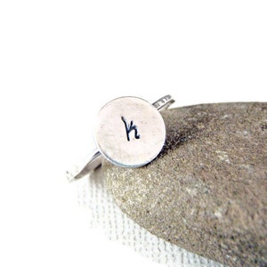 Initial jewelry - initial ring - Personalized Initial Ring in Sterling Silver - Monogram Ring