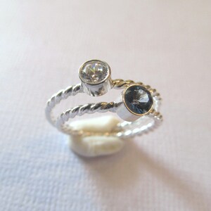 Gemstone Stacking Ring, Mothers Ring, Birthstone Ring image 4