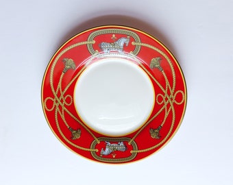 Hermes Trinket Plate // Baroque Home Decor // Display Porcelain Plate