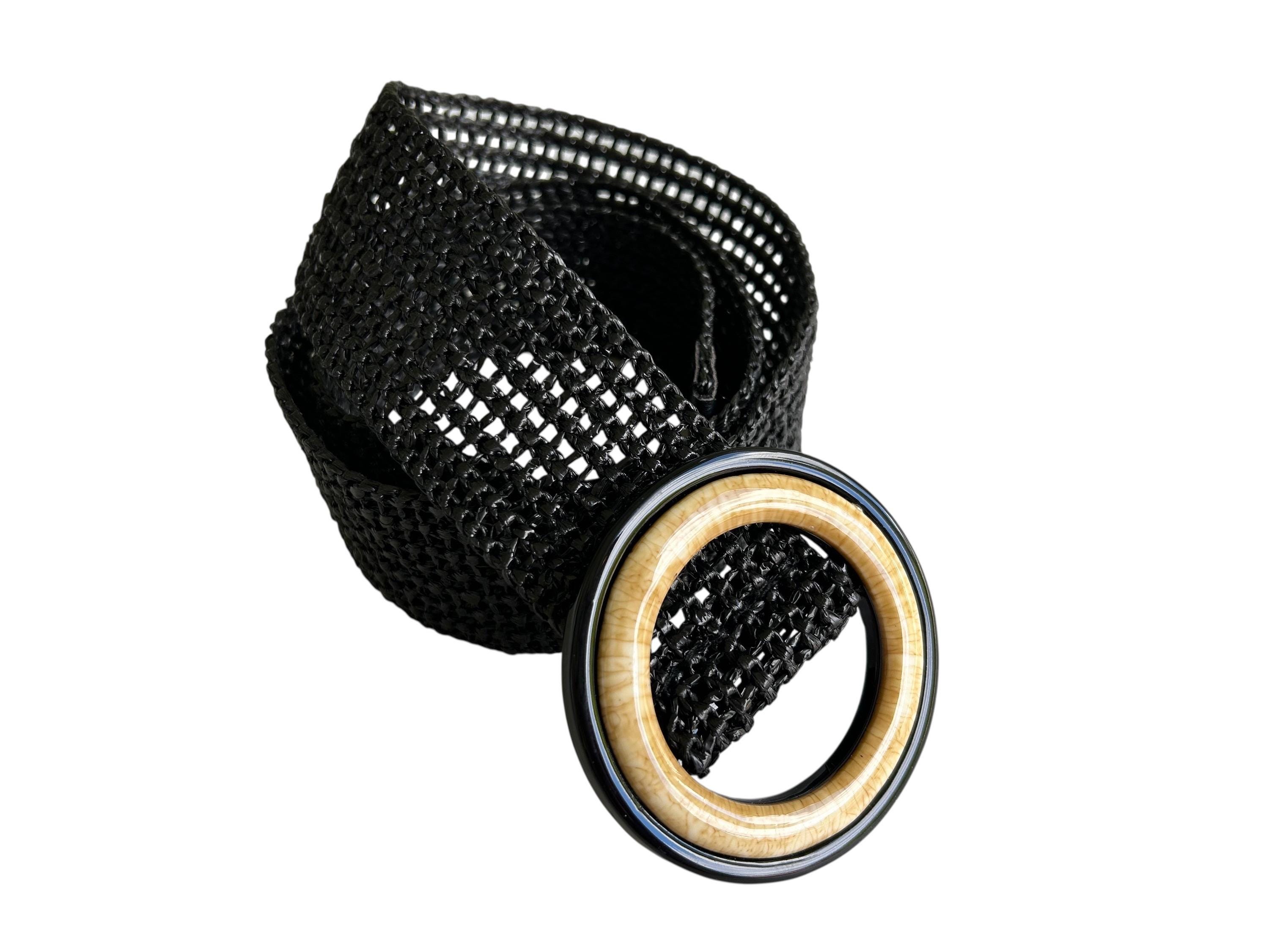 Wide Black Y2k Belt - Etsy