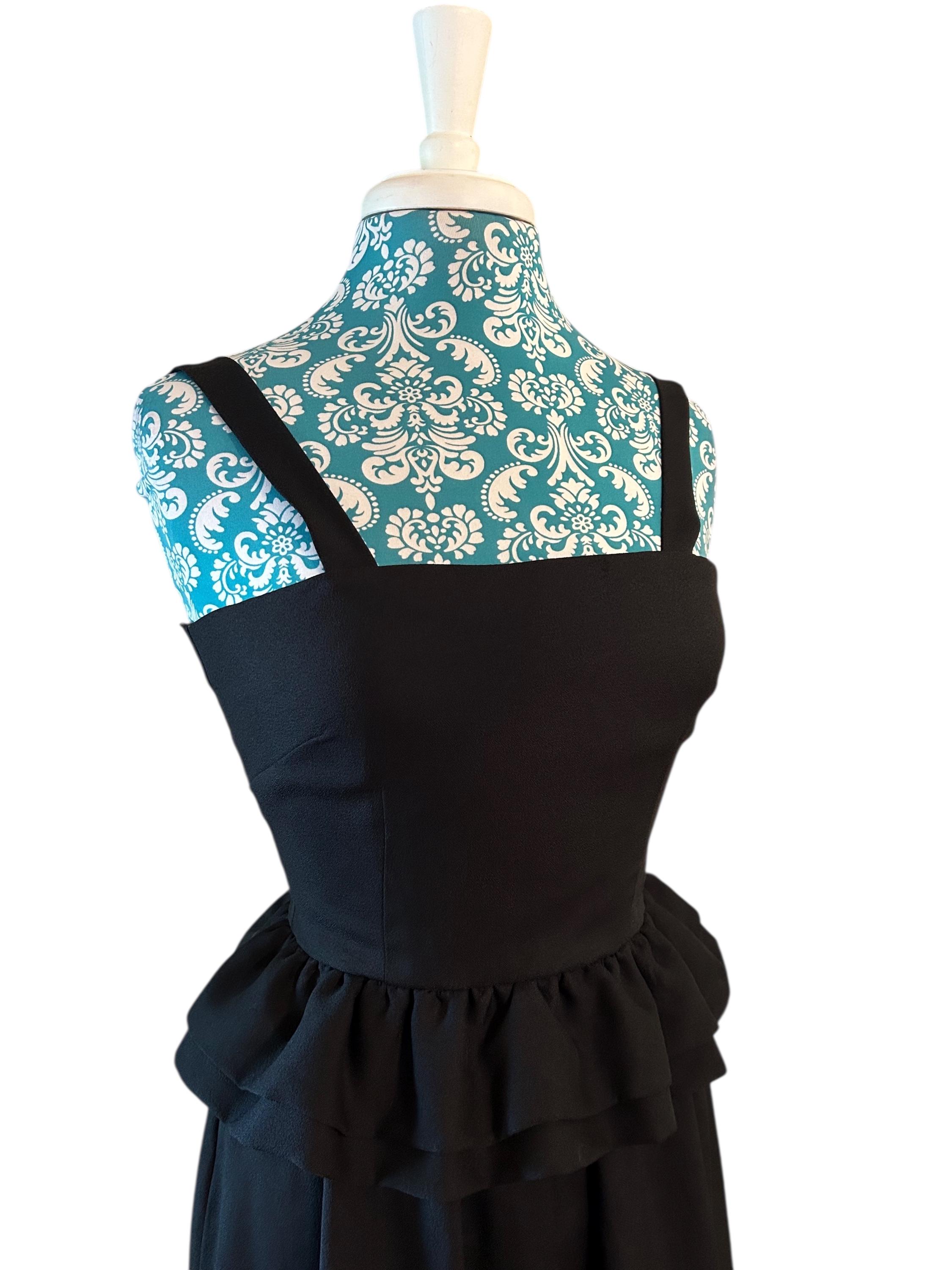 Black Peplum Dress - Etsy