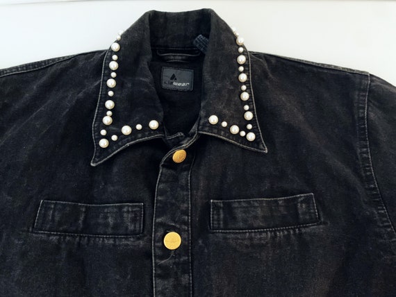 Vintage 1990’s Jacket // Retro Black Liz Claiborn… - image 2