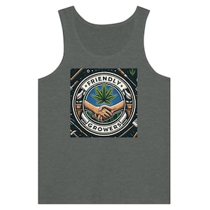 The Friendly Grower Handshake Premium Unisex Tank Top