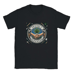 The Friendly Grower Handshake Classic Unisex Crewneck T-shirt | Gildan®
