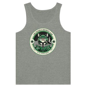 The Friendly Grower OG Cat V2 Logo Premium Unisex Tank Top