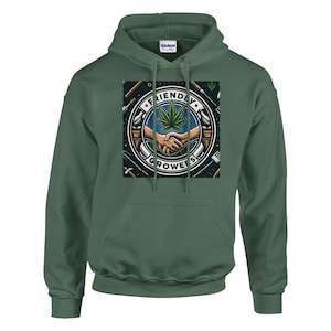The Friendly Grower Handshake Classic Unisex Pullover Hoodie | Gildan®
