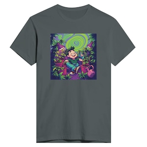 The Friendly Grower Garden Hangout Men&#39;s Fitted T-Shirt | Next Level