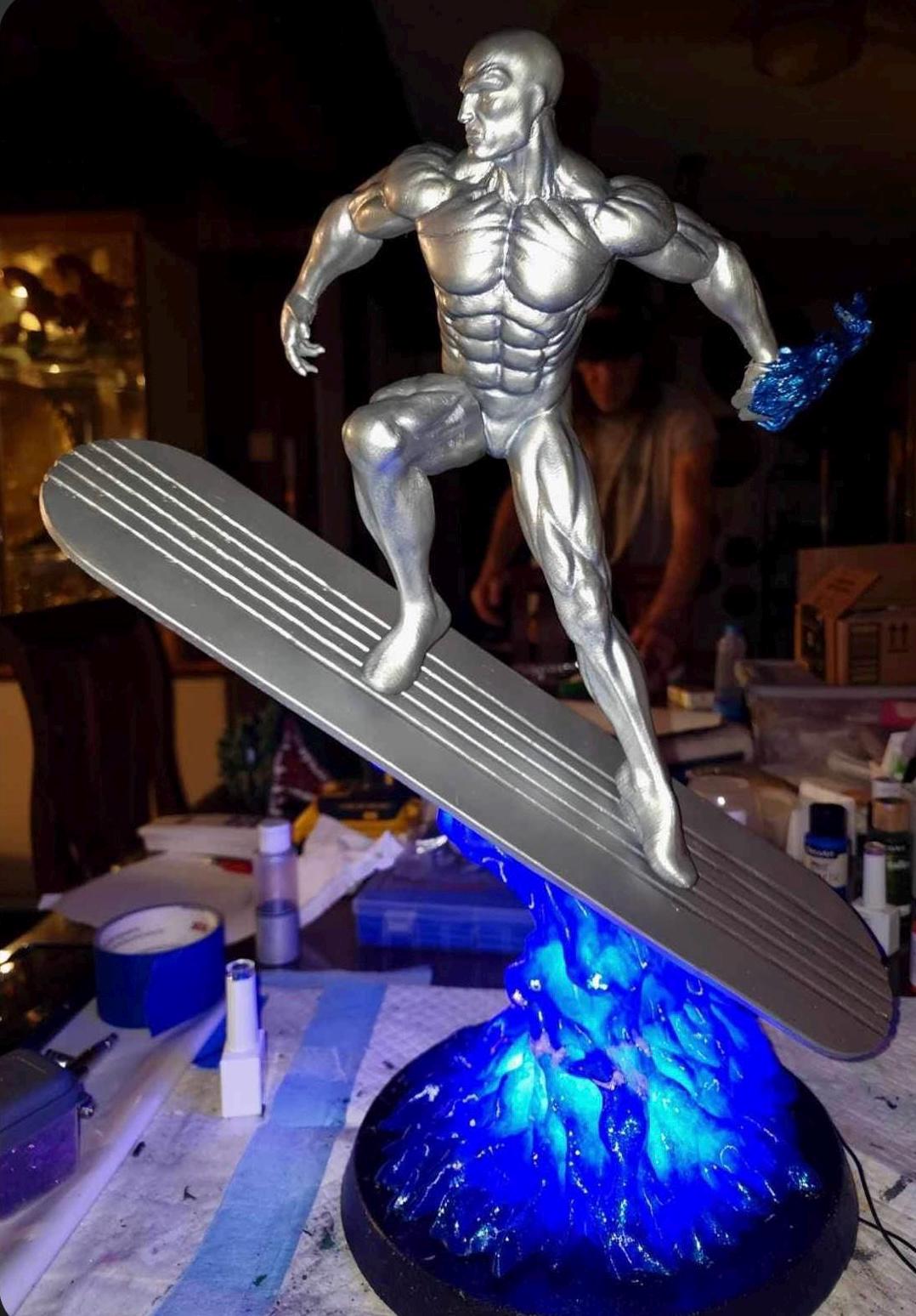 Primitive feind Silver Surfer Printed